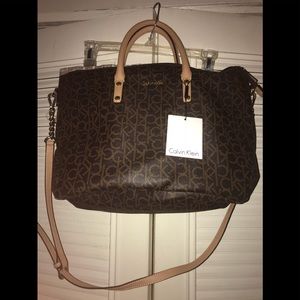 Brown Calvin Klein handbag